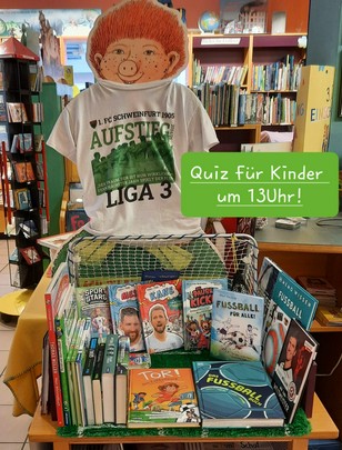 Fußballquiz für Kinder ab 6 Jahre um 13:00 Uhr + Fußballbüchertisch