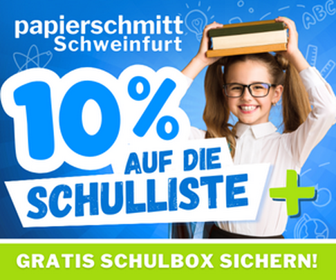 10% auf die Schulliste + gratis Schulbox!